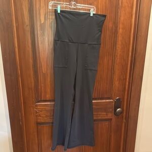 offline fold over black leggings